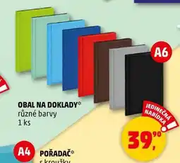 Penny Market OBAL NA DOKLADY různé barvy, 1 ks nabídka