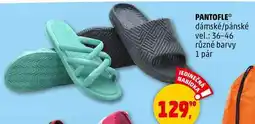 Penny Market PANTOFLE dámské/pánské vel.: 36-46 různé barvy, 1 pár nabídka