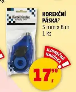 Penny Market KOREKČNÍ PÁSKA 5 mm x 8 m, 1 ks nabídka