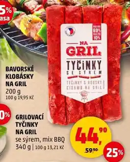 Penny Market GRILOVACÍ TYČINKY NA GRIL se sýrem, 340 g nabídka