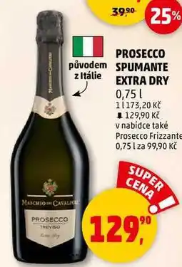 Penny Market PROSECCO SPUMANTE EXTRA DRY, 0,75 l nabídka