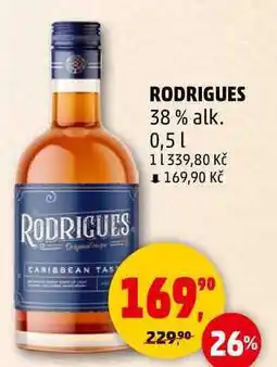 Penny Market RODRIGUES 38% alk., 0,5 l nabídka