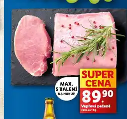 Lidl Vepřová pečeně bez kosti nabídka