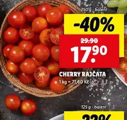 Lidl Cherry rajčata nabídka