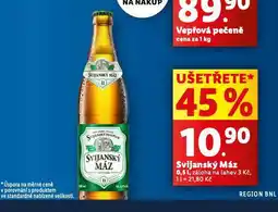 Lidl Pivo svijanský máz nabídka