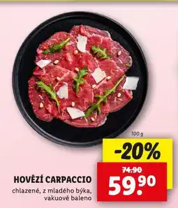 Lidl Hovězí carpaccio nabídka