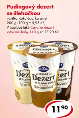 CBA Pudingový dezert se šlehačkou nabídka