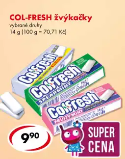 CBA COL-FRESH žvýkačky nabídka