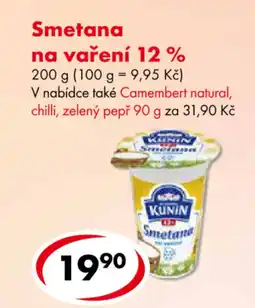 CBA Smetana na vareni 12% nabídka