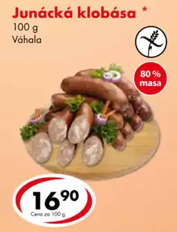 CBA Junácká klobása nabídka