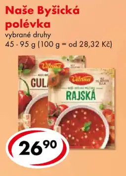 CBA Naše Byšická polévka nabídka