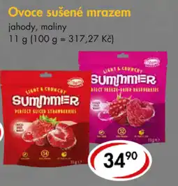 CBA Ovoce sušené mrazem nabídka