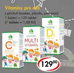 CBA Vitamíny pro děti nabídka