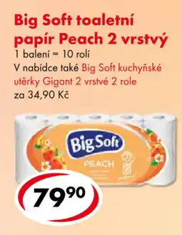 CBA Big Soft toaletní papír Peach 2 vrstvý nabídka