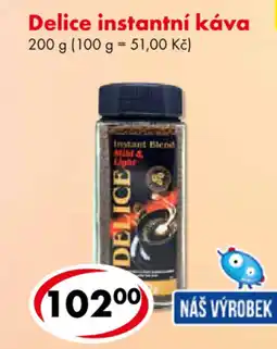 CBA Delice instantní káva nabídka