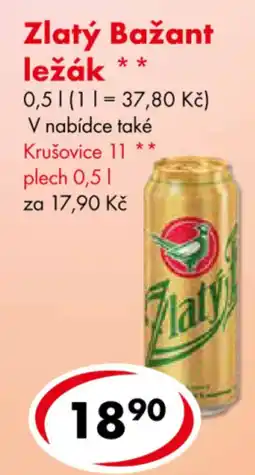 CBA Zlatý Bažant ležák nabídka