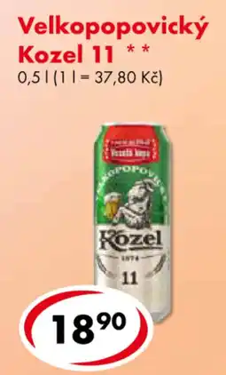 CBA Velkopopovický Kozel 11 nabídka
