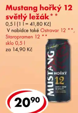 CBA Mustang hořký 12 světlý ležák nabídka