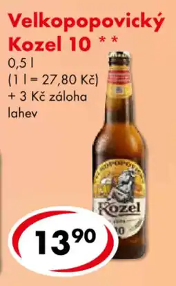 CBA Velkopopovický Kozel 10 nabídka