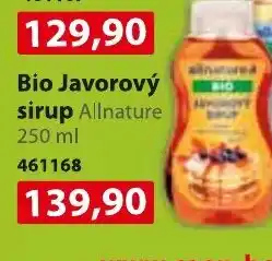 Konzum Bio Javorový sirup nabídka