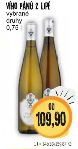 Konzum Víno Pánů z lipé nabídka