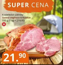 Potraviny CZ Kostelecké uzeniny Uzená vepřová krkovice nabídka