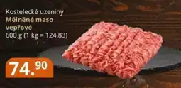 Potraviny CZ Kostelecké uzeniny Mělněné maso vepřové nabídka