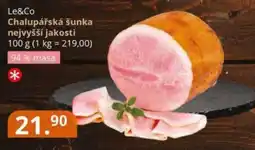 Potraviny CZ Le&Co Chalupářská šunka nejvyšší jakosti nabídka