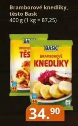 Potraviny CZ BASK Bramborové knedlíky, těsto nabídka