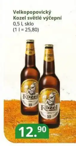 Potraviny CZ Velkopopovický Kozel světlé výčepní nabídka