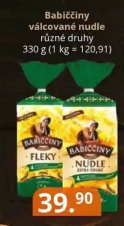 Potraviny CZ Babiččiny válcované nudle nabídka