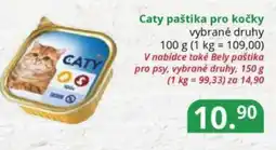 Potraviny CZ Caty paštika pro kočky nabídka