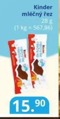 Potraviny CZ Kinder mléčný řez nabídka