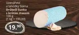 Potraviny CZ Uzenářství a lahůdky Sláma Drůbeží šunka s krůtím masem nabídka