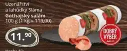Potraviny CZ Uzenářství a lahůdky Sláma Gothajský salám nabídka