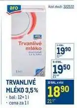 Makro Trvanlivé mléko 3,5% nabídka