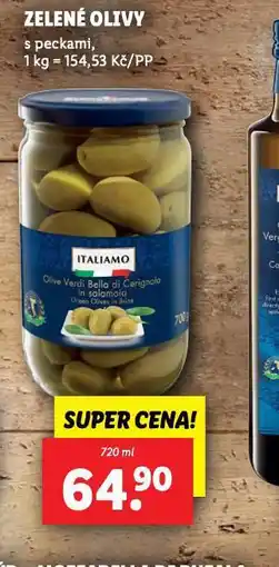 Lidl Zelené olivy nabídka