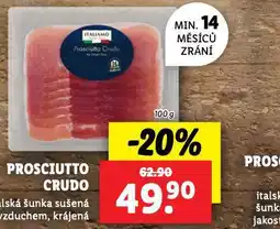 Lidl Prosciutto crudo nabídka
