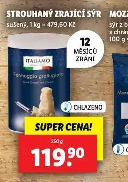 Lidl Strouhaný zrající sýr nabídka