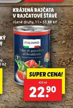 Lidl Krájená rajčata v rajčatové šťávě nabídka