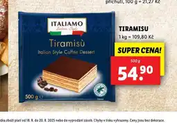 Lidl Tiramisu nabídka