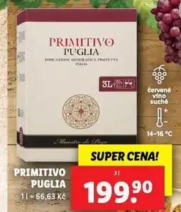 Lidl Primitivo puglia nabídka