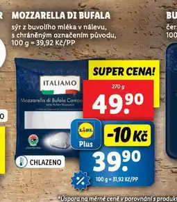 Lidl Mozzarella di bufala nabídka