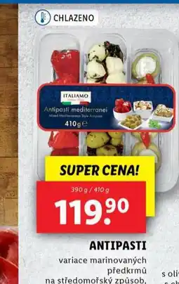 Lidl Antipasti nabídka