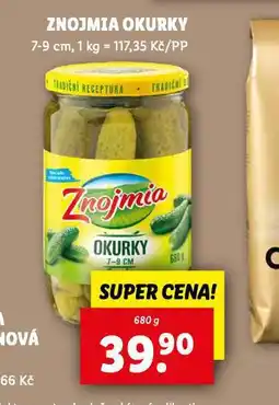 Lidl Znojmia okurky nabídka