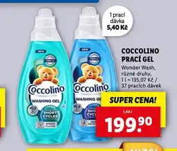 Lidl Coccolino prací gel nabídka