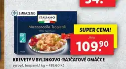 Lidl Krevety v bylinkovo-rajčatové omáčce nabídka