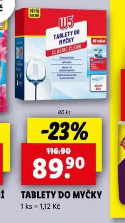 Lidl W5 tablety do myčky nabídka