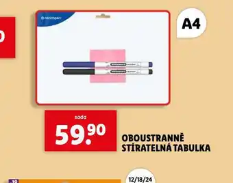 Lidl Oboustranně stíratelná tabulka nabídka