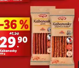 Lidl Kabanosky nabídka